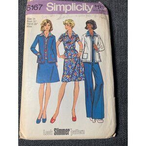 Simplicity Misses Top Skirt Pants Sewing Pattern sz 14 6167 - uncut